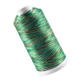 LALAFINA Strand Ice Silk Thread Dark Green for Jewelry Making Sewing and Macrame Crafts Non-Fading Cord for Tassels and Stitching