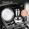 6-Piece Kids Dinnerware Set, Non-Toxic Food-Grade Stainless Steel Plates and
