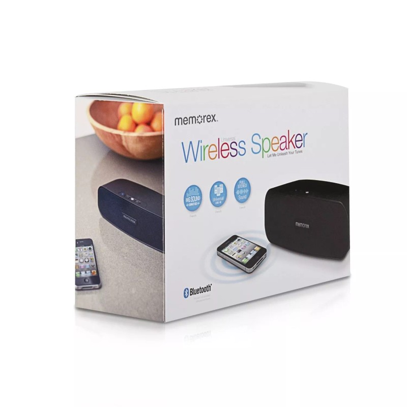 Brand 5 Memorex MW212-re Universal Portable Bluetooth Wireless Speaker Rechargeable