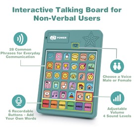 Xylira AAC Device for Autism & Nonverbal Kids and Adults, Communication Tool for Home & School – 36 Preset Buttons, 6 Recording Buttons, Sensory Autism Toys for Kids, Easter Basket Stuffers