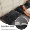 LIFEREVO 2 Pack Shaggy Plush Faux Fur Pillow Shams Velvet