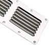 Amarine Made Stainless Steel Stamped Louvered Vent - Rectangular-4-1/2 X