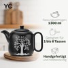 YC Yang Chai Teapot with Strainer (1.3 L) - Ceramic