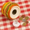 MIJOMA Burger Money Box with Ceramic Eyes - With Lock