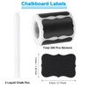 PATIKIL Chalkboard Labels, 300 Pcs Erasable Reusable Blackboard Stickers with