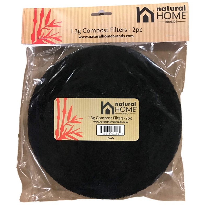 Natural Home Set of 2 Replacement Compost Filters, 7 Inch