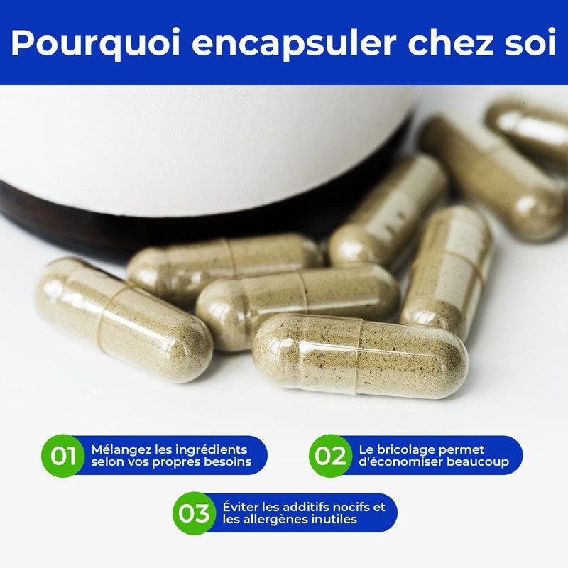 ATLEMISME Empty Vegan Capsules Size 3 - Vegan Capsules Empty