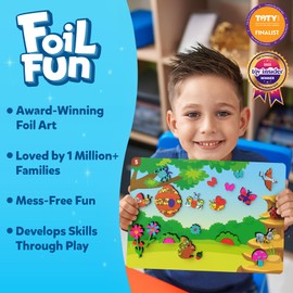 Skillmatics Foil Fun - Bugs & Butterflies, No Mess Art for Kids, Craft Kits & Supplies, DIY Creative Activity, Travel Toys, Gifts for Boys & Girls Ages 4, 5, 6, 7, 8, 9
