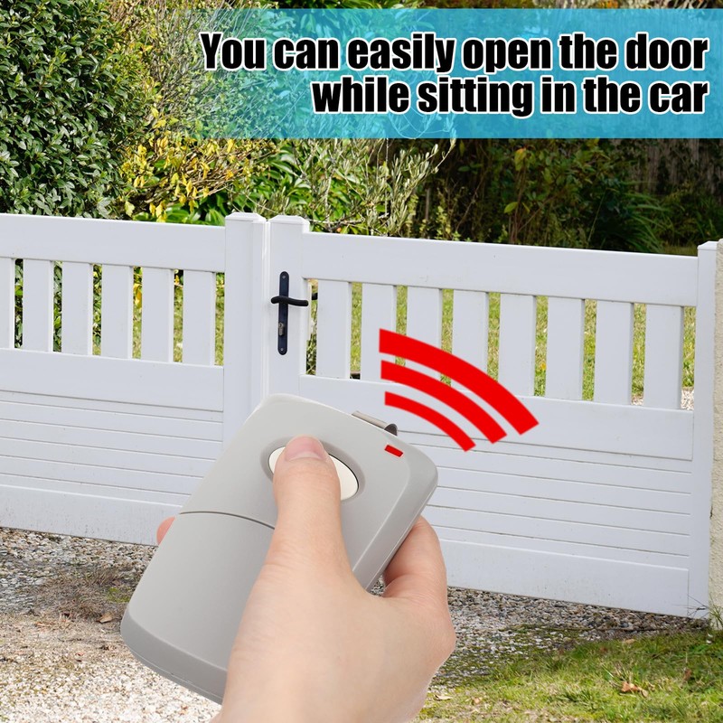 Kingdder 2 Pcs 1 Channel Gate Opener Remote Compatible with