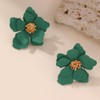 TTPSRY Earrings Simple Flower Earrings Colourful Matte Earrings Hypoallergenic Cute