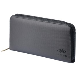 Umbro Tarpaulin Round Zip Long Wallet, black/black