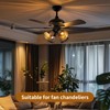 Ceiling Fan Replacement Globes, 4 Pack Chrysanthemum Pattern Fixture Replacement
