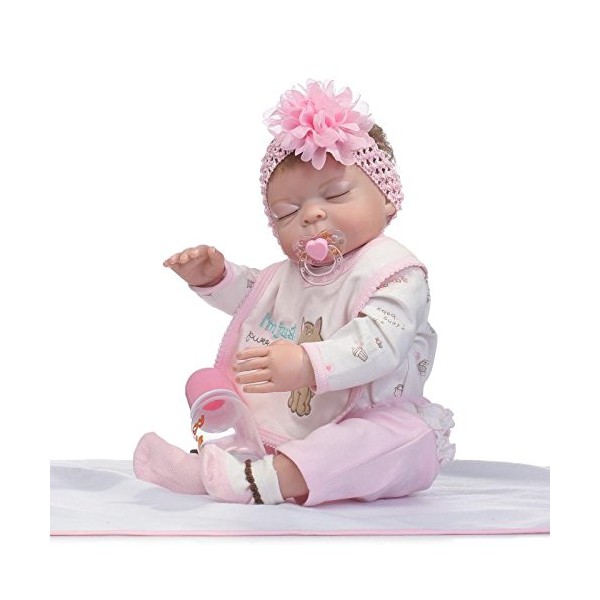Pedolltree Reborn Doll Clothes Baby Girl Doll Clothing Outfit Accessories 4 Pices Sets for 20-23 Inches