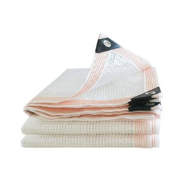 Chenyang Small Shop Waterproof Sheet, Transparent Grid, Outdoor, Roof, Vinyl Sheet, Built-in Mesh, Fiber Reinforced Rope, Made of HDPE, 0.16 inches (4.0 mm) Thick, Lotus Effect, Waterproof, Rainproof,