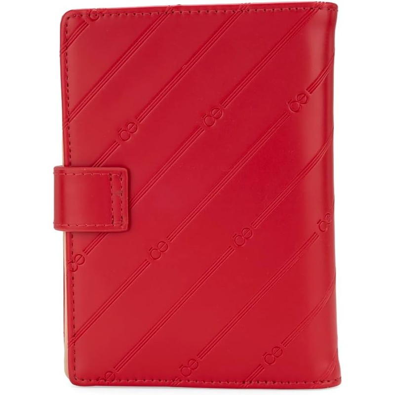 Cloe Porta Pasaporte Grande Look Troquelado Color Negro para Mujer