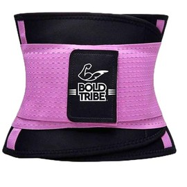 BOLD TRIBE Faja Moldeadora - Fajas Reductoras con Doble Compresión para Gym, Crosffit y Entrenamiento - Fajas Colombianas - Soporte Lumbar - 30 cm de Alto