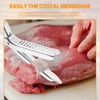 Stainless Steel Rib Membrane Remover Tool, Kitchen Grill Gadget with