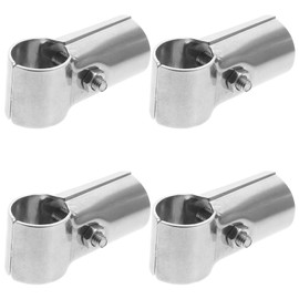 OSALADI Pack of 4 End Clamp Panel T-Clamp Wire Mesh Fence End Rail T-Clamps Stainless Steel Fence Clamp with Screws Nuts for Fence Home Supplies