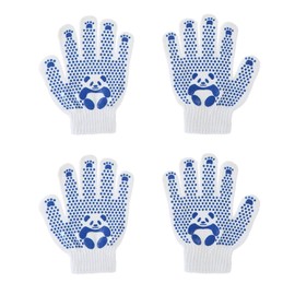 JINGYOU Kids Protective Gloves with Non-Slip Grips, Elementary School Students, Preschoolers, Low Grade, High Grade, Kids, Digging Potatoes, Camping, Outdoor, Gardening, Set of 2 (M (Smaller Size for