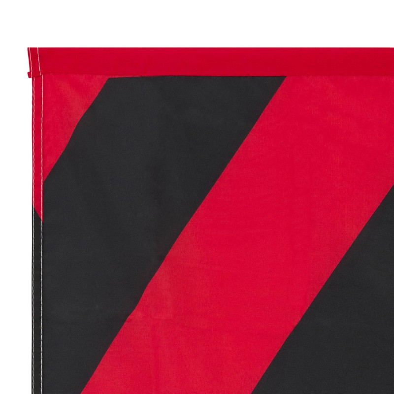 A.C. Milan - Bandiera, Prodotto Ufficiale, Nero-Rosso-Bianco, 0