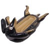 Funny Inflatable Black Dog Pool Float with Cup Holder for