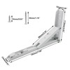 2PCS Folding Shelf Brackets, TTZEZE Heavy Duty Sturdy Metal Collapsible