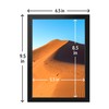 LaVie Home 6x9 Picture Frame for Wall Display, 6x9 Black