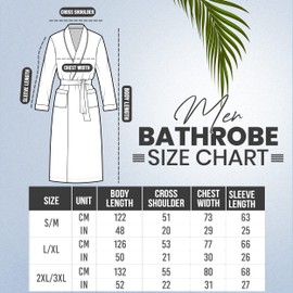 NY Threads Luxurious Mens Shawl Collar Fleece Bathrobe Long Spa Robe, Large-X-Large, White