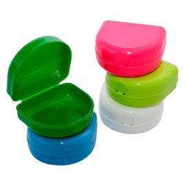 Caja ortodoncia caja para aparatos de ortodoncia 5 piezas estuche para retenedores dentales estuche para guarda dental estuche para placa dental Gratis Manual de consultorio dental