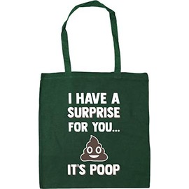 HippoWarehouse I have a surprise for you it's poop Tote Shopping Gym Beach Bag 42cm x38cm, 10 litres