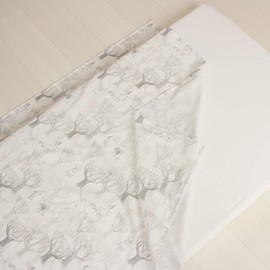 Moomin Multi-Gauze Blanket, Made in Japan, Double Gauze, Swaddle, Nursing Cape, Throw, 39.4 x 39.4 inches (100 x 100 cm) (Forest_Gray)