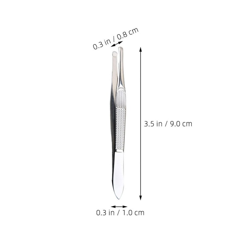 FOMIYES Ergonomic Stainless Steel Tweezers for Women's Facial Hair Removal