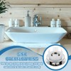PATIKIL Sink Overflow Ring, 6 Pcs Bathroom Sink Overflow Drain