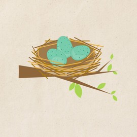 CafePress Robins Eggs Tote Bag Reusable Natural Beige Canvas Shopping Bag