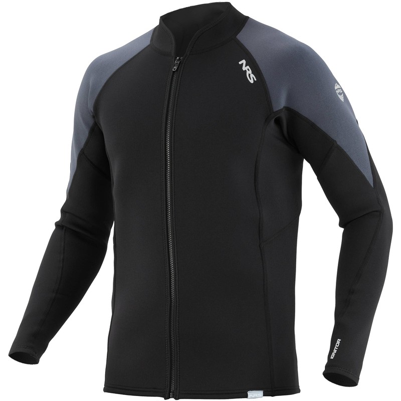 NRS Men's Ignitor Wetsuit Jacket-Black-M