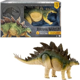 ​Mattel Jurassic World Hammond Collection Action Figure, Lost World Jurassic Park Stegosaurus, Carnivore Large Dinosaur Toy, Posable Wired Tail, JCH08
