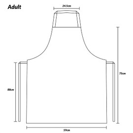 Wipe Clean PVC Coated Aprons - 100% Cotton Oilcloth - Adults and Childrens Sizes - Easy to Clean and Splash Proof Apron (Duck egg Seagulls, Adult (75cm Length))