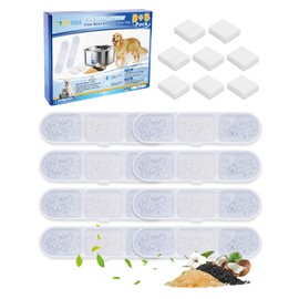 MyfatBOSS 8+8 Pack Dog Water Fountain Replacement Filters Compatible with MAILOFY Dogs Water Bowl Dispenser WF530 9L/2.4GaL, Large Dog Fountain Bowl Filter for Automatic Stainless Steel Pet Fountains