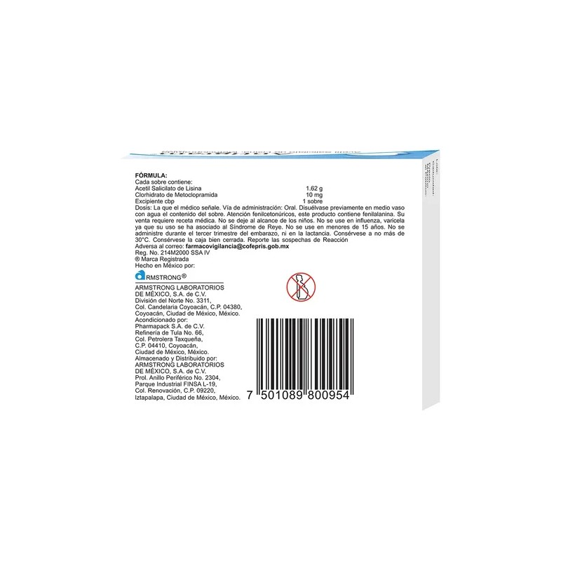 Antigram Polvo 1620 Mg/10 Mg, 10 Sobres