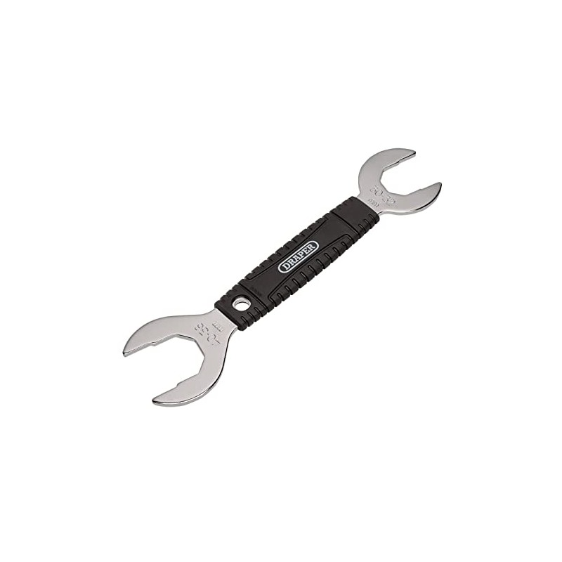 Draper 14167 Dual-Ended Bicycle Headset Wrench, 30/32/36/40mm