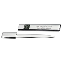 Engraved Post Letter Opener Magic Wizzard Pentagram