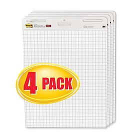 Self-Stick Easel Pad, 4 30-Sheet Pads/Carton