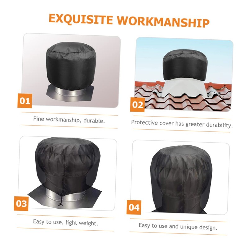Mipcase Turbine Vent Cover Heavy Duty Protector for Roof Ventilation