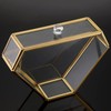ELLDOO Gold Glass Coffee Filter Holder Coffee Paper Storage Container