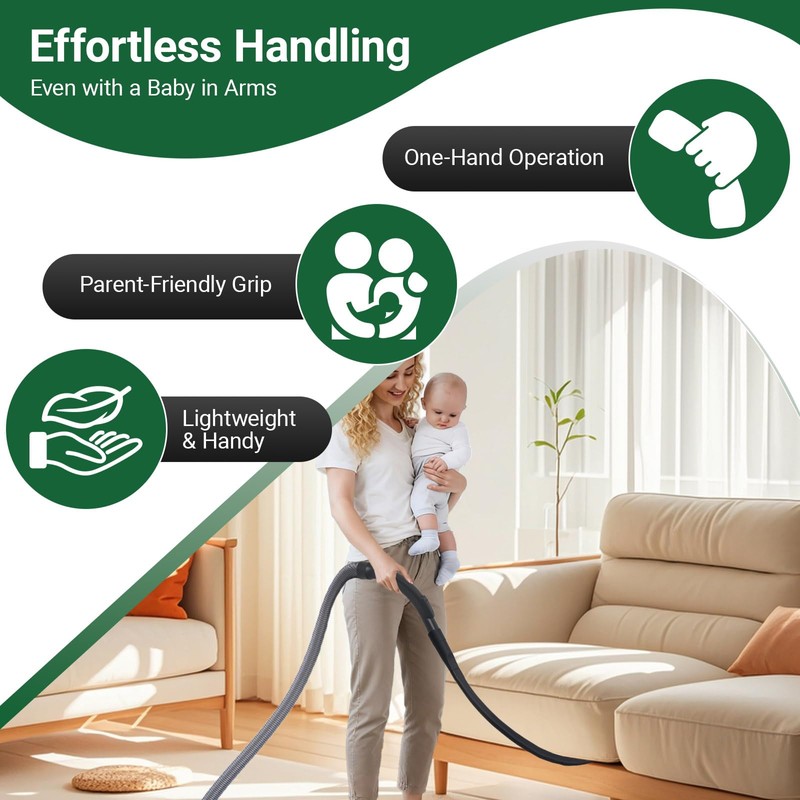 EZ SPARES 25-inch Flexible Crevice Cleaning Tool Replacement for Miele