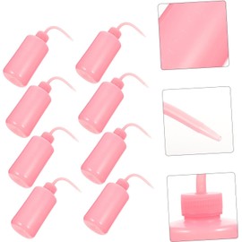 FRCOLOR Botella Material Abs de 250ml de Limpieza para Pestañas Boquilla Curva Flexible Paquete de 8 Unidades para Lavar Pestañas Medición Precisa