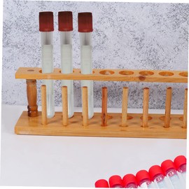 iplusmile Wooden Test Tube Rack Holder for 8 Tubes Sturdy Laboratory Stand for School Experiments and Scientific Supplies