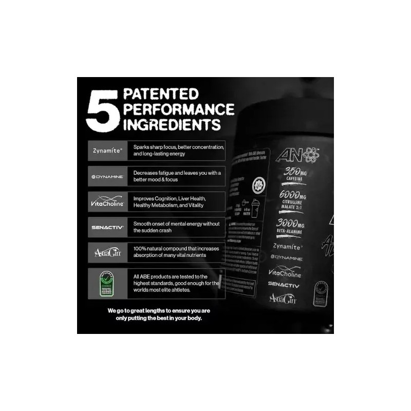 Applied Nutrition Abe All Black Everything Pre-entreno 30srv Sabor Blue