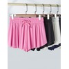 3 Pack Girls Flowy Shorts with Spandex Liner 2-in-1 Youth