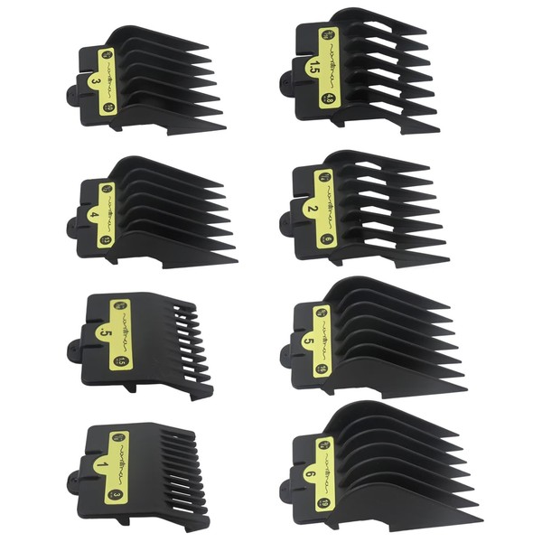 MIFADLE 8PACK Premium Clipper Guards Compatible for BaByliss Barberology FX825,